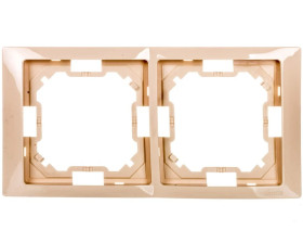 Simon Basic Neos Ramka podwójna beżowy BMRC2/12