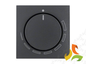 BERKER B.KWADRAT Płytka czołowa z pokrętłem do regulatora obrotów antracyt mat 11371626 HAGER