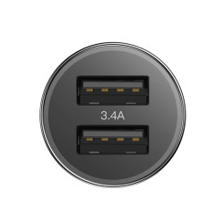 Ładowarka sam.2xUSB BASEUS 3.4A +kabel lightning (zasilacz)