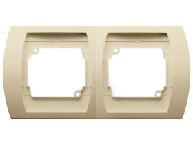 GAZELA Ramka 2 podwójna pozioma beżowy R-2JH/01 OSPEL