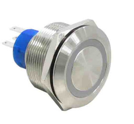 Nasadka przełącznika Chwilowy SPDT średnica wycięcia 25.2mm, montaż panelowy RS PRO