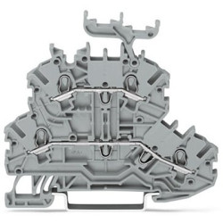 Kostka zaciskowa na szynie DIN WAGO poziomy: 2 24 → 16AWGWciskany zacisk Cage Clamp TOPJOB S