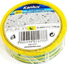 19x0,13 taśma ż/o 20m Kanlux IT-1/20-GN Y/GN