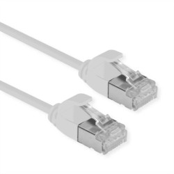 ROLINE F/UTP DataCenter Patch Cord Cat.6A (Class EA), LSOH, bardzo cienki, szary, 0,15 m