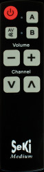 71928 Seki Medium, universal remote control with learning capability,
