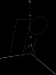 NP-FIBER-TRIPOD Tripod system, fiber optic work, 0.57 m - 2.15 m