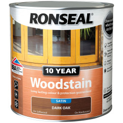 Ronseal 38691 10 Year Woodstain Dark Oak 2.5 litre