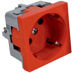 KOPOS QS 45x45_BB Inset Mains Outlet 45x45mm 1Piece Red