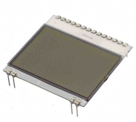 Wyświetlacz monochromatyczny LCD, , podświetlanie LED, Display Visions