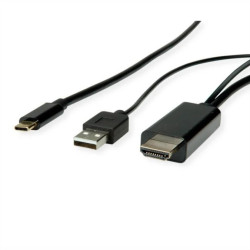 Kabel adaptera ROLINE USB typu C - HDMI + USB A, M/M, 2 m