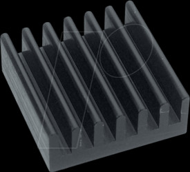 ICK SMD E 15 SA Heat sink 15.3mm 27 K/W black anodised