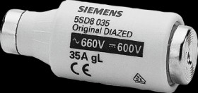 DIAZED fuse DIII/E33, 35 A, gG, 600 V (DC), 5SD8035