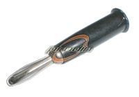 BANANOWY WTYK PLASTIKOWY CZARNY ZŁOCONY