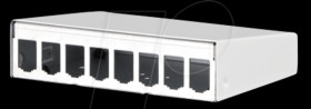 130861-0802-E Modul AP-housing 8 port pure white RAL9010
