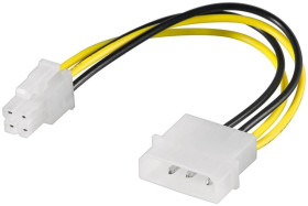 Kabel/Adapter zasilający do komputera, wtyk 5,25 na ATX12 P4, 4-pinowy - Długość kabla 0.16 m