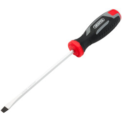 Draper 13464 Pound Thru Slotted Soft Grip Screwdriver, SL6.5 x 150mm