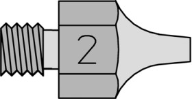Vacuum nozzle, Ø 2.3 mm, (L) 18 mm, DS 112