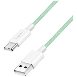 LogiLink CU0326 USB-C cable USB 2.0 USB-A to USB-C plug 0.5 m Green