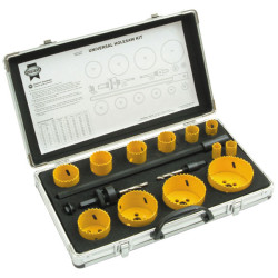 Faithfull FAIHSKU Universal Varipitch Holesaw Kit, 16 Piece 16-76mm