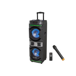 Kolumna aktywna BT4000 +mikrofon USB/SD/BT 200W głośnik.2x10"