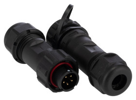 Przemysłowe złącza okrągłe 5, 5-pinowe SY13 Kabel, Układ szeregowy Wtyczka, gniazdo RS PRO