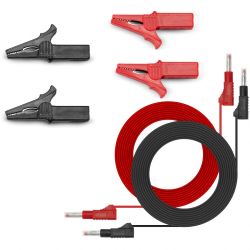 Przewody pomiarowe banan-banan + krokodylki komplet