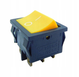 6A 250V 6-pin DPDT ON-ON Rocker Switch KCD1, Blue