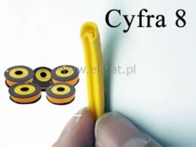 Oznacznik cyfra 8; marker 0,5-1,5mm2; 100szt