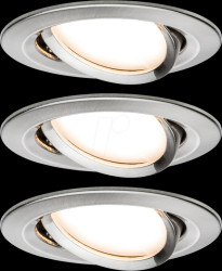93447 Nova Coin recessed light, 6 W, 2700 K, 50°, round, iron, set of