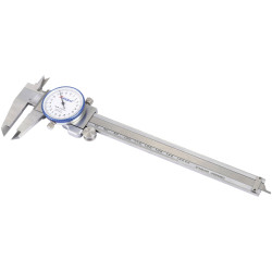 Dasqua 1350-5005 Dial caliper 150mm White Stainless Steel Accurate Measurement