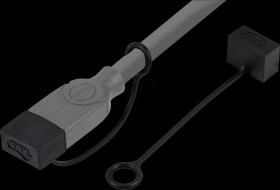 DUSTCAP-BLACK-NL Universal dust cap, pack of 10, captive, HDMI/DP/USB-A