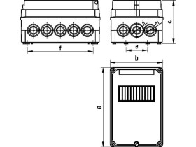 Skrzynka zabezpieczająca SW-K-5I 63A z ruchomą pokrywą IP55 061 TAREL