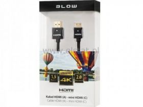 Kabel połączeniowy HDMI - mini HDMI 1,5m Blow