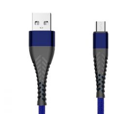 Kabel Spider micro USB 1.5 m niebieski