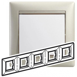 VALENA Ramka pięciokrotna PERŁOWA 770475