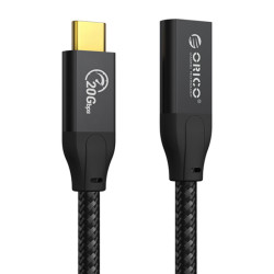 Kabel USB 3.2 Wt.USB-C/Gn.USB-C ORICO Przedłużacz 1m USB-C PD100W