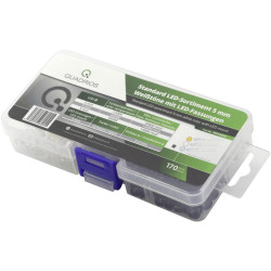 Quadrios 1801O014 LED set Warm white Cold white 5mm 20mA 3.0V Wired LEDs