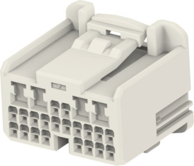 Socket, unequipped, 24 pole, straight, 3 rows, natural, 1746864-1