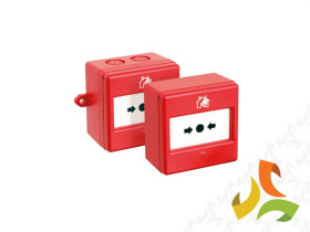 Uniwersalny ostrzegacz CXM ręczny przycisk typu "ZBIJ SZYBKĘ" zewnętrzny 230V czerwony w komplecie z szybką CXM/CO/G/R/WP IP66 4