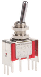 Przełącznik Wł.-(wł.) średnica wycięcia 6.35mm SPDT RS PRO Płytka drukowana długość przełącznika 10.41mm