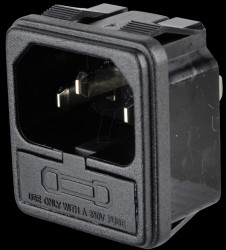 ACM-301-SF-SF-T Fitted plug for non-heating appliances, snap-in