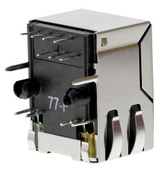 Złącze RJ45 Żeński Złącze RJ45 Przewlekany Bel-Stewart, 90°, 8P4C-żyłowe