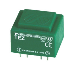 Transformator 1-fazowy TEZ 6,0/D 230/9V /do druku/ 16009-9991