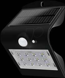 8277 LED solar wall light, 1,5 W, 4000 K, black, IP65