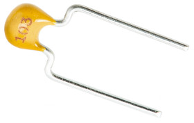 Wielowarstwowy kondensator ceramiczny (MLCC) 10nF 100V dc X7R ±10% THT KEMET