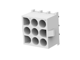 Wtyk PCB 9-pinowe raster: 6.35mm 3-rzędowe TE Connectivity Montaż na płytce