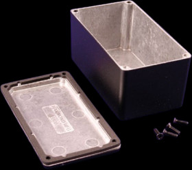 Aluminum die cast enclosure, (L x W x H) 115 x 64 x 51 mm, black (RAL 9005), IP66, 1550WDBK