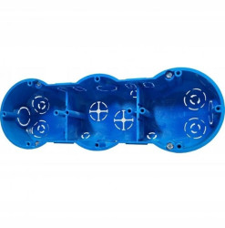 Puszka instalacyjna podtynkowa potrójna 3x fi:60x45mm głęboka z wkrętami KOPOS