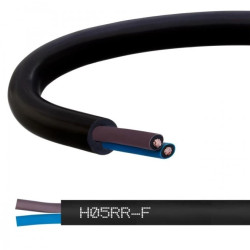 Przewód w gumie H05RR-F / OW 2x2,5 300/500V Elektrokabel /500m/