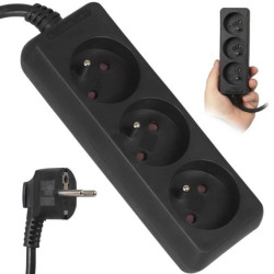 Przedłużacz 3 gniazda z uziemieniem 1,5m 10A IP20 LB0080B-1,5 Libox